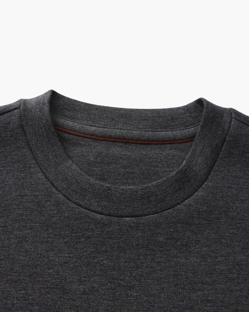Klassisches Rundhals-Sweatshirt aus Modal-Mix