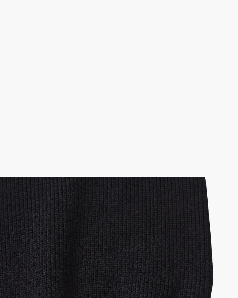 Feiner Strickpullover mit halbem Reissverschluss