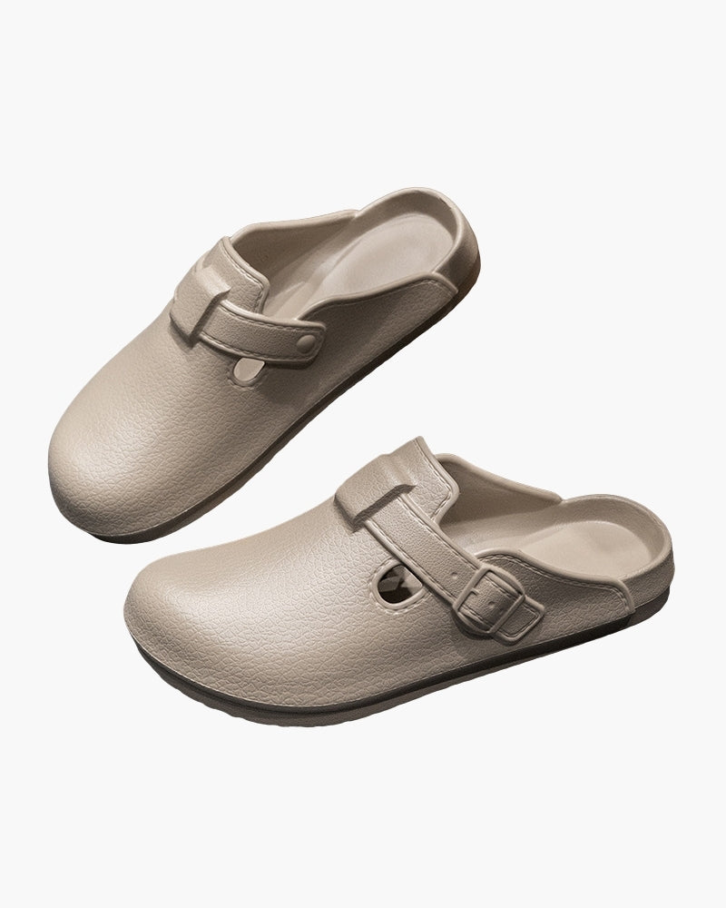 Klassische wasserfeste Clogs mit Schnalle