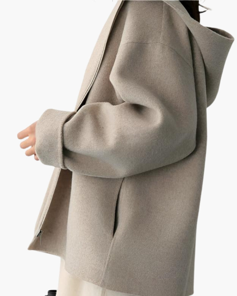 Marlow Wolle Zip Mantel