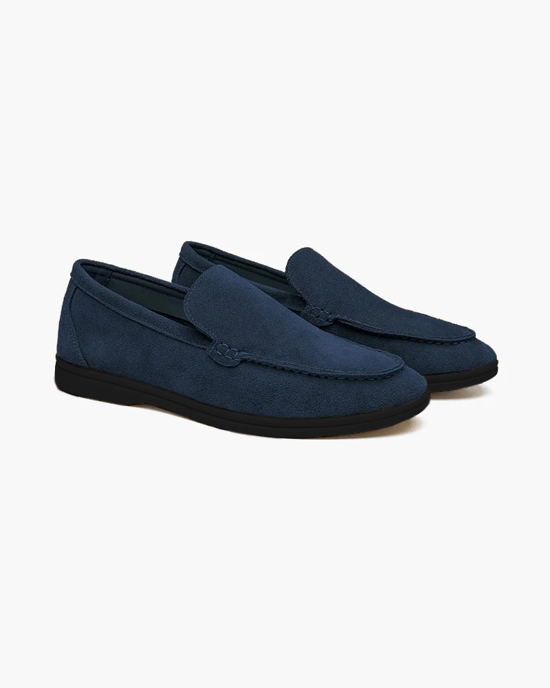 Premium Suede Loafer - Black Soles