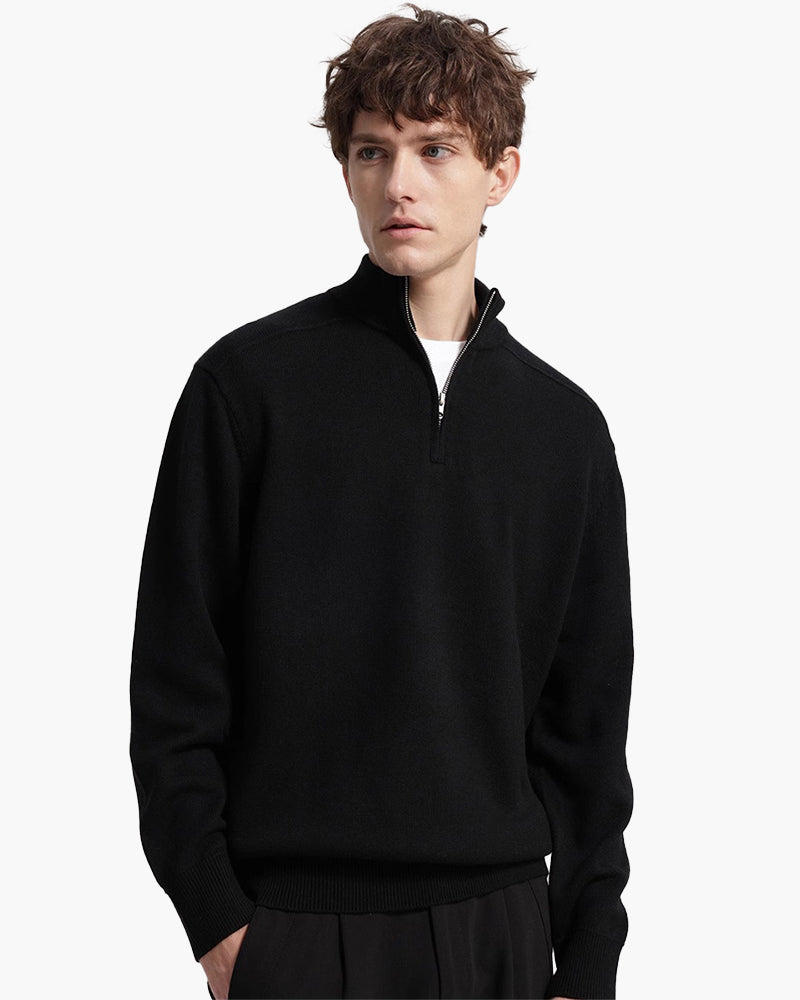 100% Merino Wolle Zip Up