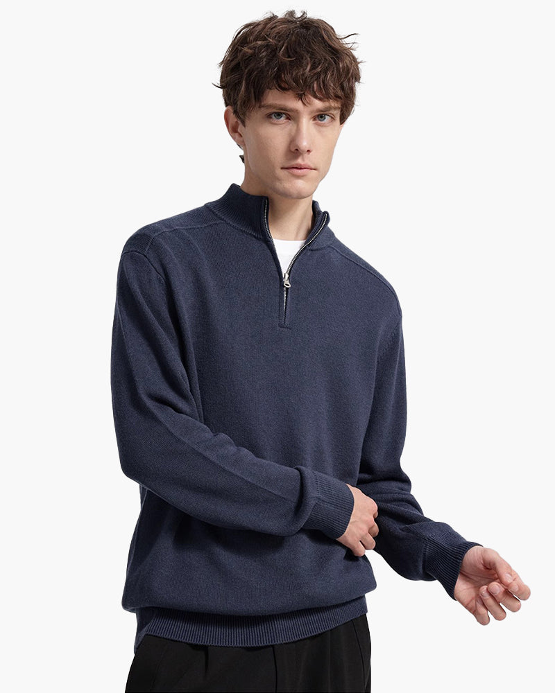 100% Merino Wolle Zip Up