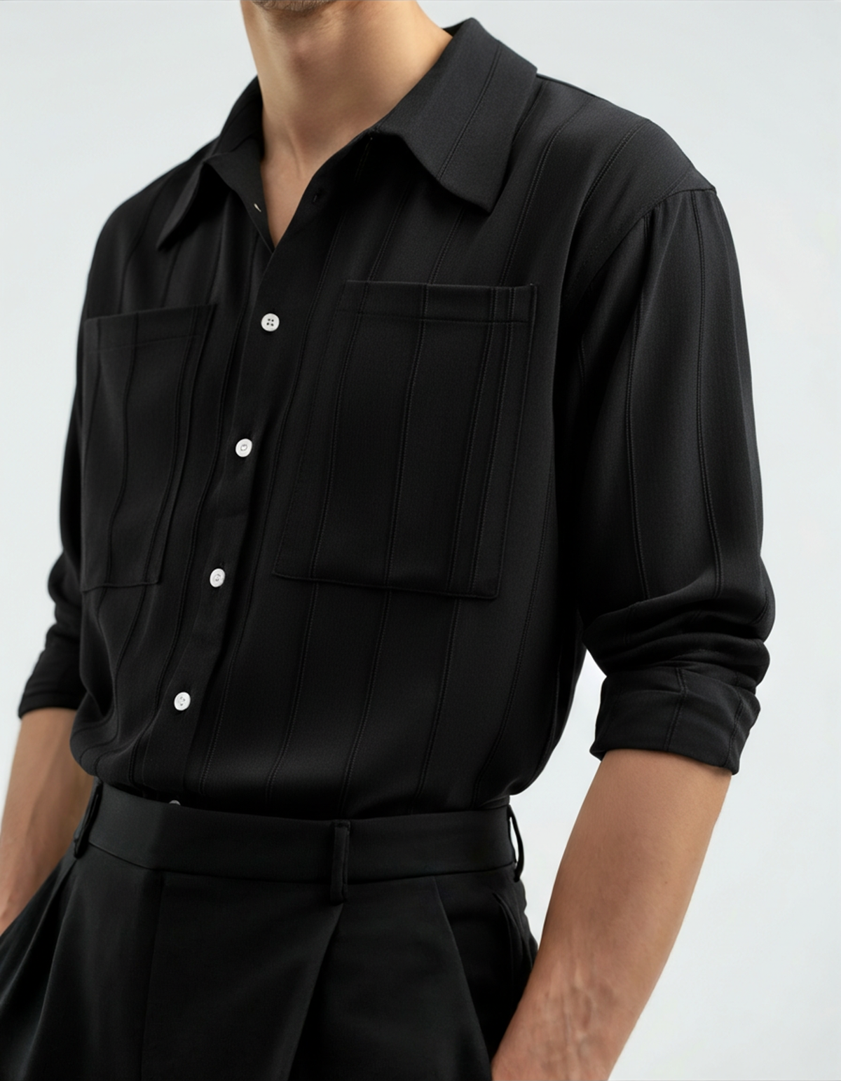 ST Tropez Ribbed Hemd