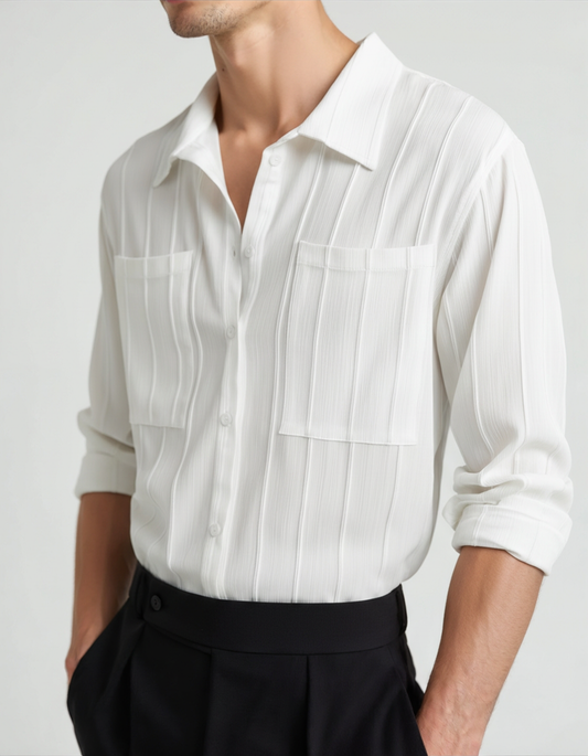 ST Tropez Ribbed Hemd