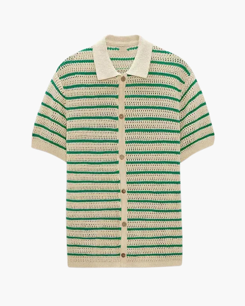 Marbella - Knitted Button Hemd