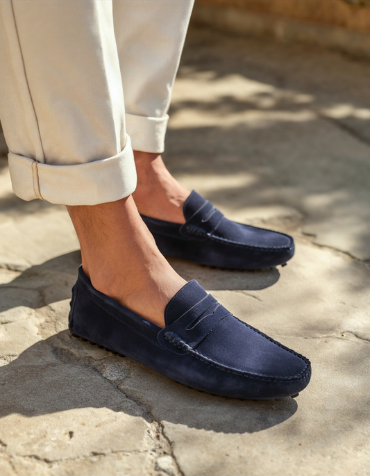 Suede Driver Loafer